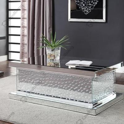 China Coolbang Square Design Furniture Mirrored Glass Mirrored Coffee Table for sale