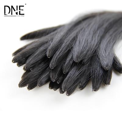 China Silky Straight Wave 2021 New Design Spring Bonded Micro Invisibility Hand Tied Remy Hair Extension Hairpiece for sale