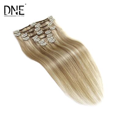 China Regular Wave Cuticle Aligned 100% Virgin Hair Brazilian , Hair Clip In Extensions for sale