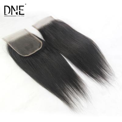 China Wholesale Silky Straight Wave Hair Lace Closure And 4x4 Lace Frontal Cheap Closure for sale