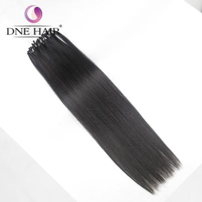 China Wholesale 14-28 Inch Silky Straight Micro Curl Wave Hair 100% Remy Human Virgin Silky Straight Hair Extension Hair Weft 9A for sale