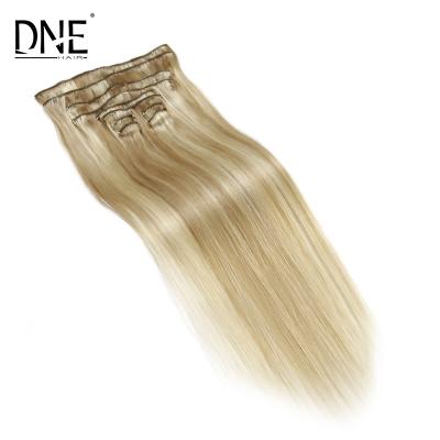 China Guangzhou Silky Straight Wave Hair, Clip In Remy Human Hair Extensions for sale