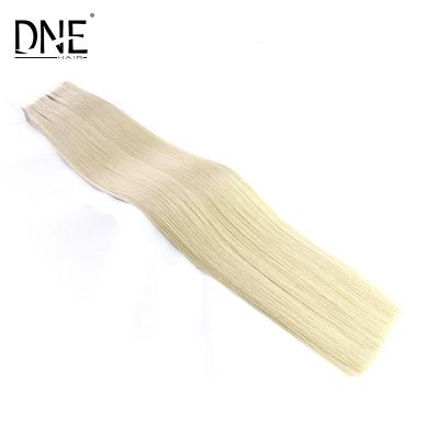 China New Arrival Silky Straight Wave Remy Human Hair 100% #613 In Stock Colors All Available Tape In Hair Extensions for sale