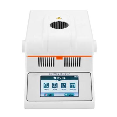 China Hochoice 1mg 2mg 5mg 50g-100g Platform Stainless Steel Plastic+ABS Digital Food Touch Screen Halogen Grain Moisture Analyzer with rs232 interface for sale