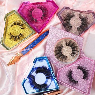 China Fashion Private Label False Eyelashes 3d Mink Eyelashes Bulk Vendor 25mm Fluffy Mink Eyelash for sale