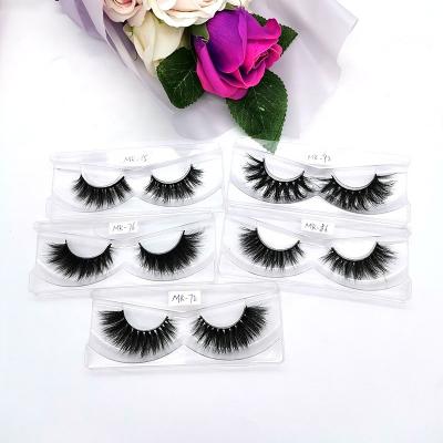 China Natural Wholesale Long Silk Lashes 100% Handmade Custom False 3d Mink Eyelashes for sale