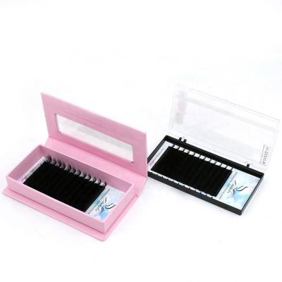 China Natural Soft Private Volume Lashes Individual Eyelash Silk Eyelash Extensions for sale