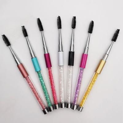 China Plastic Handle Eyelash Brush Eyelash Mascara Brush Glitter Eyelash Tube Cosmetic Brush for sale