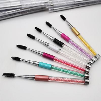 China Custom Logo Mascara Wand Eyelash Brush Plastic Eyelash Brush Tip Eyelash Extension Brushes for sale