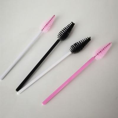 China Custom Plastic Logo Eyelash Brush Disposable Lash Magic Wands Glitter Disposable Eyelash Brush Eyelash Wash Brush for sale