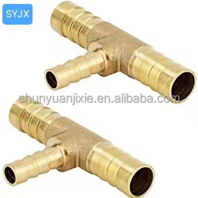 China Hardware Brass Barb Reducing Tee, 1/4