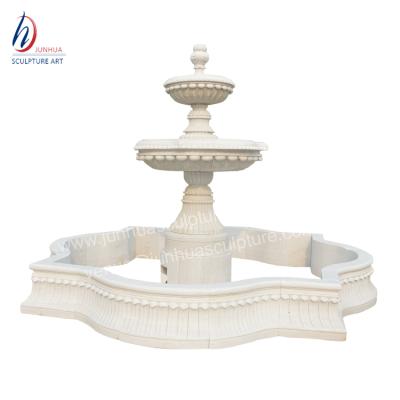 China European Classic Garden Stone Marble White Small Water Fountains for sale