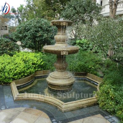 China Large durable and artistic outdoor antique granite water fountain for the garden for sale