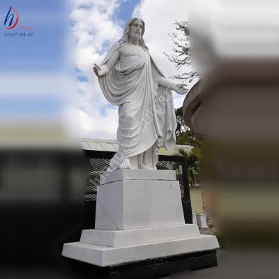 China Modern Classical Garden Sculpture Life Size Marble Jesus Statues For Sale for sale