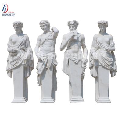 China Westem Garden Outdoor Stone Women Angels Satue Four Seasons Sculpture For Sale for sale