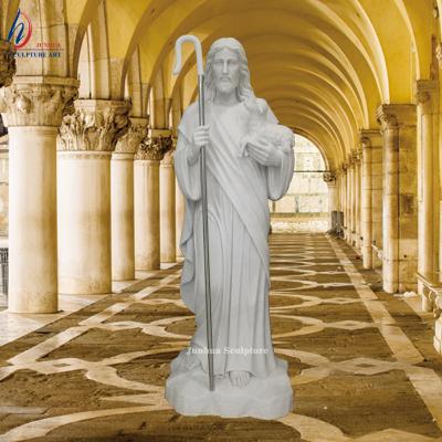 China Life Size White Marble Religious Durable And Artistic Jesus Christ Statue For Church for sale