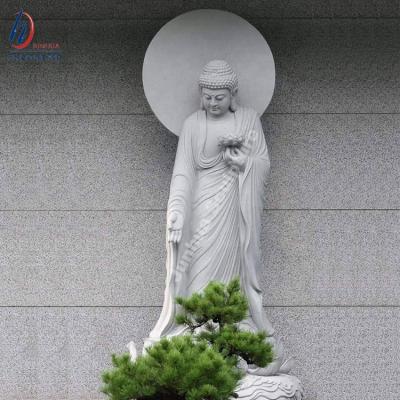 China Modern White Stone Marble Buddha Statue Sculpture For Sale for sale