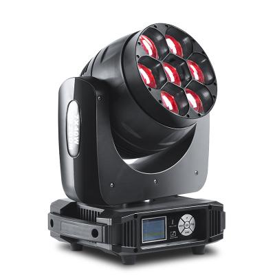 China Theme Park 7*40w 4in1 LED Moving Head Zoom Light RGBW Infinite Mix For Stage DISCO DJ Party for sale