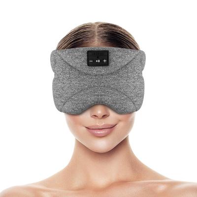 China Bluetooth Sleep Eye Mask 3D Earphones Handsfree Wireless Sleep Earphones Headband Cotton Sleep Eye Cover Travel Music Headsets for sale