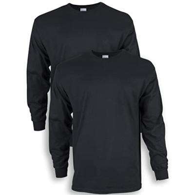 China ZN New Style Simple Custom Pure Color Cotton Men's Long Sleeve O-Neck Breathable 100% T-Shirts for sale