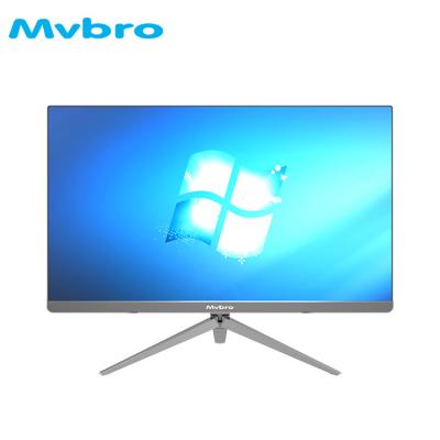 China Newest 24 Inch Alloy Base AIO PC With Bezel Less LCD And Intel i3/i5/i7 CPU All In One Desktop Computer Factory for sale