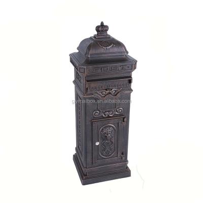 China Free Standing Japanese Stand Home Garden Waterproof Selling Outdoor Die Cast Aluminum Mailbox Letter Box for sale