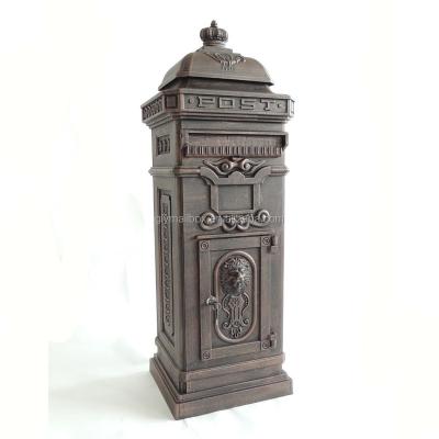 China wholesale professional free standing cast aluminum mailboxes made in china for sale