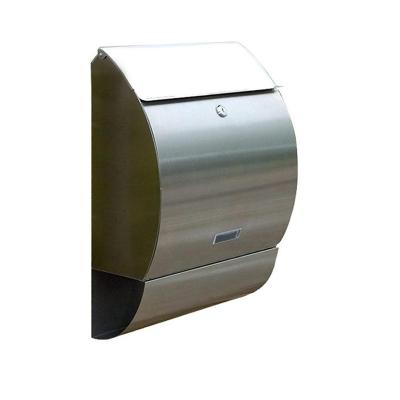 China Mailbox Single Lock Stainless Steel Look Mailbox Antique Letter Box for sale