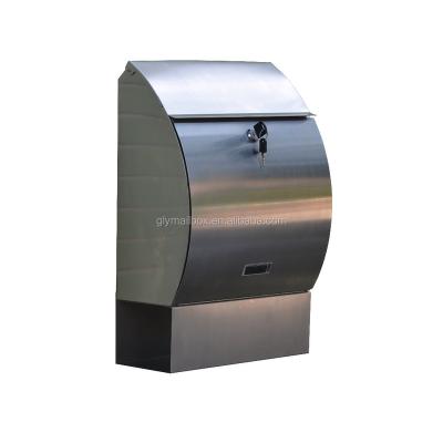 China Appearance Stainless Steel Single Locking Wall Mounted Mailbox CF-M-531 for sale