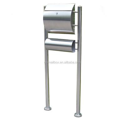 China Easy Install Rain Fin Slot 304 Stainless Steel Mailbox Mailbox Letter Mail Box Holder Heavy Duty Waterproof for sale