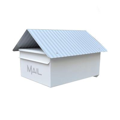 China Free Standing Galvanized Mailboxes Steel Freestanding Letter Box Mailbox for sale