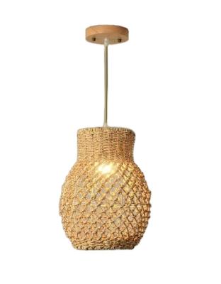 China High Quality Non-Toxic Handmade Woven Wicker Hanging Hanging Light Bamboo Floor Lamp Shade for sale