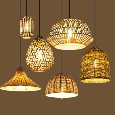 China 100% Handmade Wholesale Wicker Wicker Woven Living Room Rattan Pendant Lamp Decoration Ceiling Bamboo Rattan Hanging Pendant Lamp/Eco-Friendly for sale