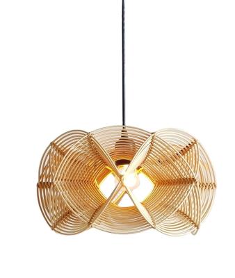 China 100% 100% Nature Original Light Shade Design Handmade High Quality Bamboo Rattan Pendant Chandeliers for sale