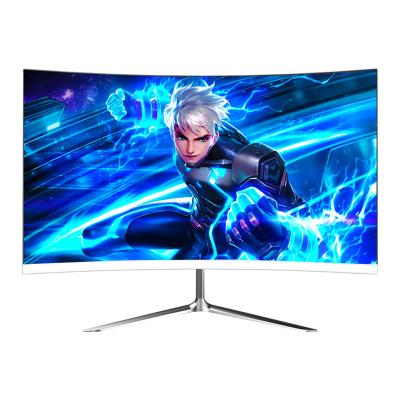 China Not curved Curved Screen LCD Computer Surface design 4k 24 27 inch Lcd Monitors Curved Borderless Professional Gaming Monitors for sale