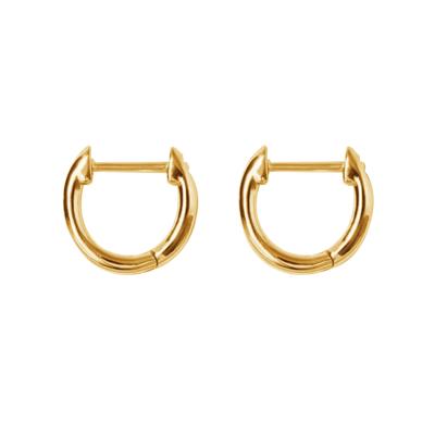 China CLASSIC Minimalist Jewelry 925 Sterling Silver Earrings 18k Gold Plated Hoop Earrings For Women for sale