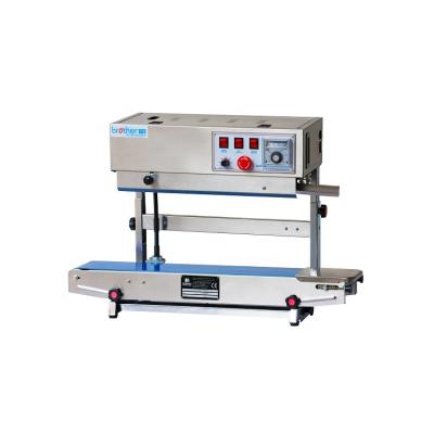 China Brother SF150LW Food Stand Film Automatic Vertical Continuous Pouch Plastic Bag Heat Sealing Machine for sale