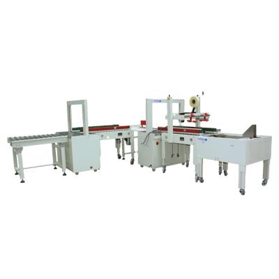 China Beverage Brother Automatic Carton Packaging Box Sealer Tying Packing Line Machine APL-CSS03 for sale