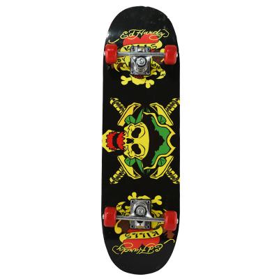 China Cheap High Quality Chinese Maple Youth Customizable Wholesale Wheel PU Skateboard for sale