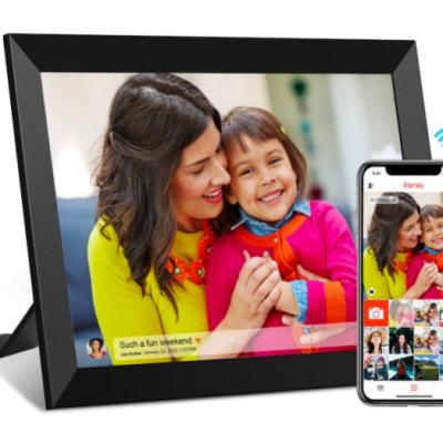 China 2022 Wifi popular custom wifi digital photo frame 10.1 inch Frameo App Touch Screen Smart Photo Digital View for sale