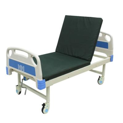 China Cheap Running Simple Manual Crank Large Bed EU-HC513 Medical Hospital Bed For Mobile Hospitals for sale