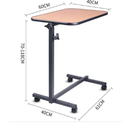 China Traditional Outdoor Metal Medical Movable Patient Overbed Dining Table EU-BS502 for sale