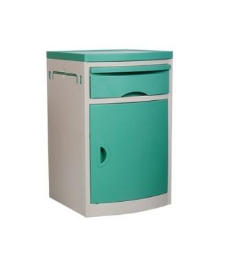 China EU-BC505 Modern Hospital ABS Bedside Cabinet Locker Medical Table with Drawer and Cupboard for sale