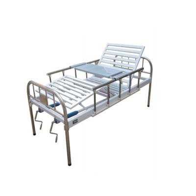 China EU-HC531 Manual Hospital Bed Best Price Manual Two Function Stainless Steel Medical Hospital Bed For Patient for sale