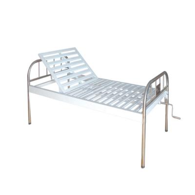 China EU-HC556 Manual Hospital Bed Stainless Steel Hospital Bed Nursing Bed Prices for sale