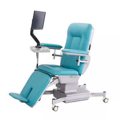 China EU-MC605 Modern Triple Function Blood Collection Chair Dialysis Chair Donation Drawing Dispenser Couch Two for sale