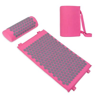 China Amazon Eco-friendly Hot Selling Natural Coconut Acupressure Mat Sets With Bag for sale