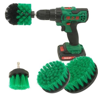 China Sustainable Electric Brush Attachment Power Set Scrubber Cleaner Power Drill Cleaning Mat for sale