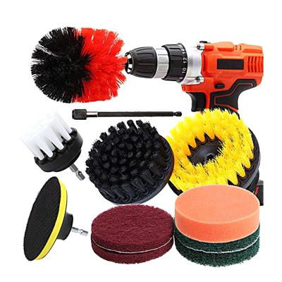 China Amazon Best Selling Stocked Household Bathroom Carpet Cleaning 11 Electric Drill Power Play Brush for sale