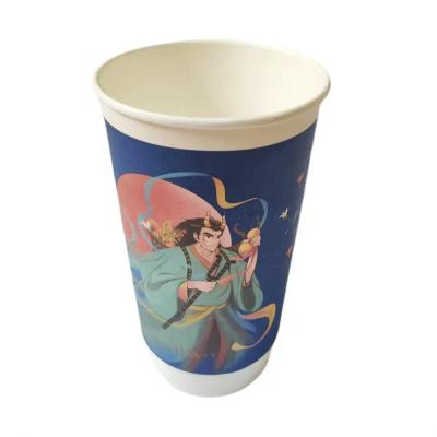 China Custom Made Disposable Take Away Disposable Drinking Coffee Paper Cup Eco-friendly PE For Coffee for sale